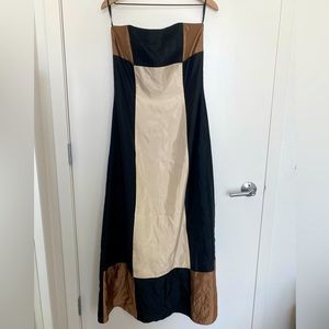 Vintage Colorblock Jessica McClintock prom dress